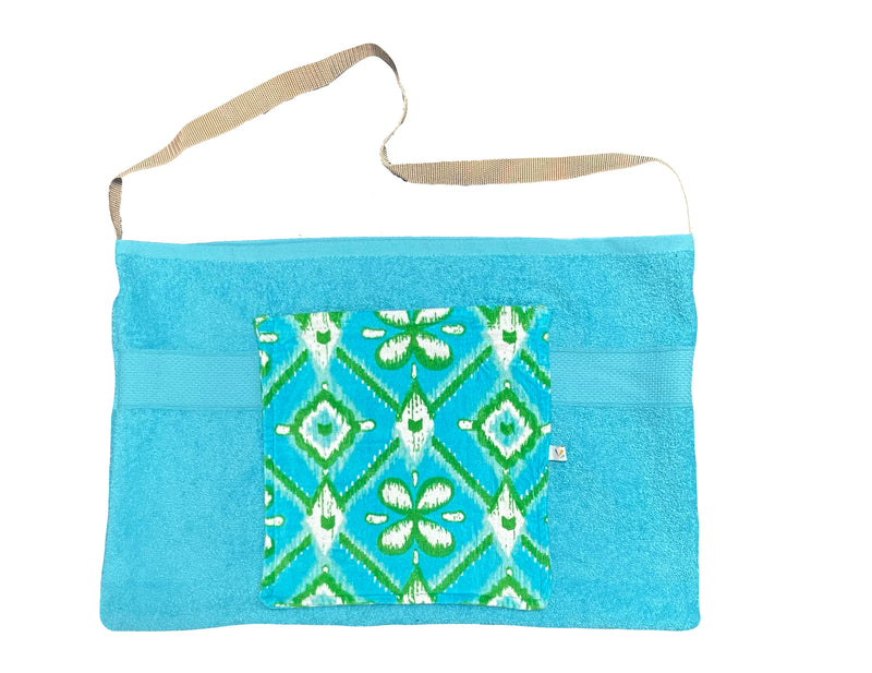 Blue Ikat Beach Bag