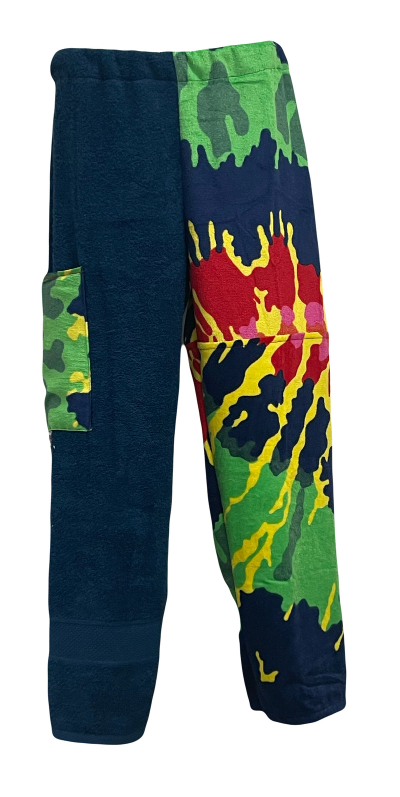 Classic Tie Dye Patchwork | Navy Pants