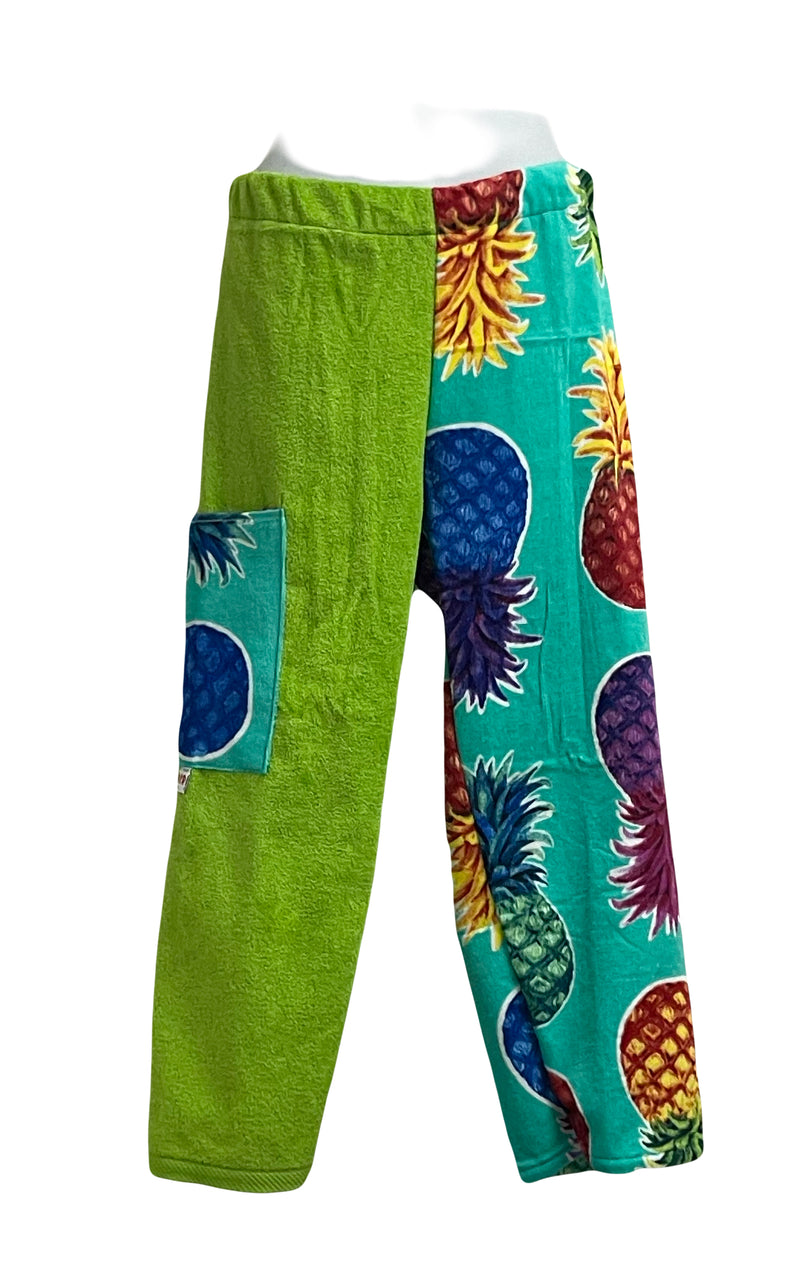 Pineapple | Lime Velour Pants