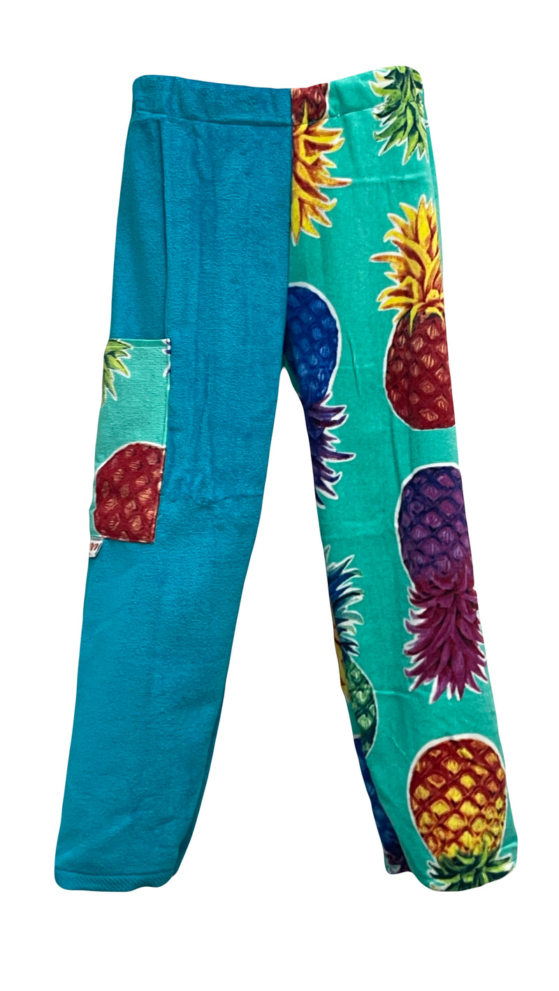 Pineapple | Aqua Velour Pants