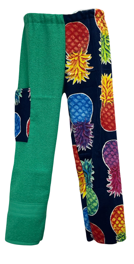 Navy Pineapple | Green Pants