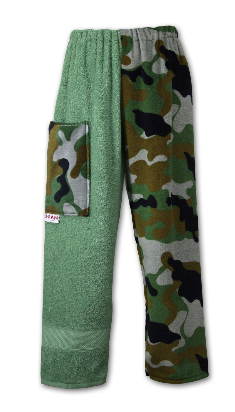 Green Camo Patchwork | Sage Pants