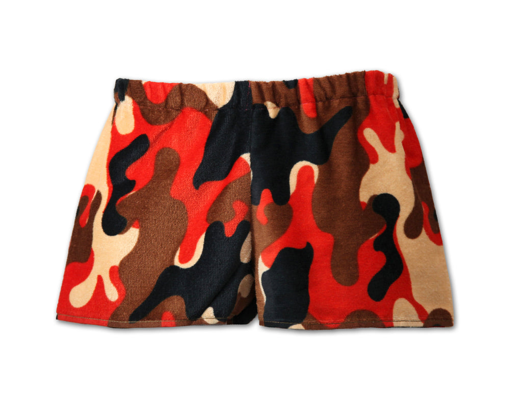 Orange Camo Shorts